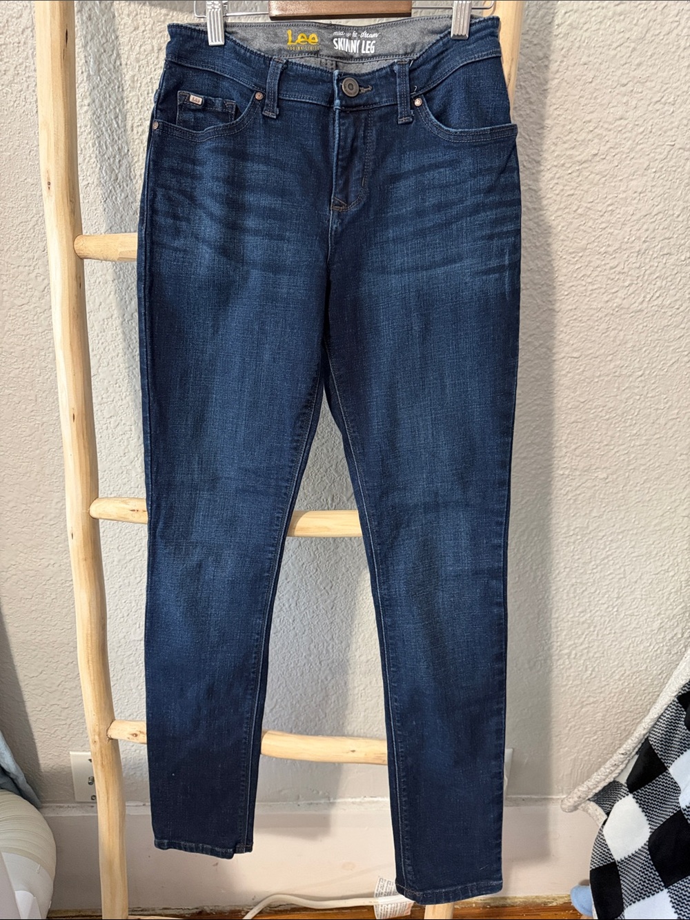Lee Skinny Jeans in Deep Indigo Wash